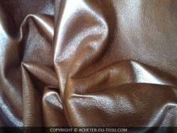 SIMILI CUIR MARRON MARBRE EPAIS