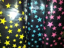 COTON IMPRIME PLUIE ETOILES