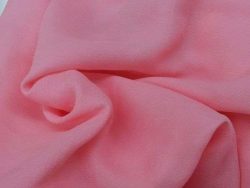 MOUSSELINE DE SOIE ROSE DOUBLE