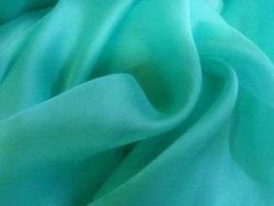 MOUSSELINE DE SOIE LISSE VERT D'EAU