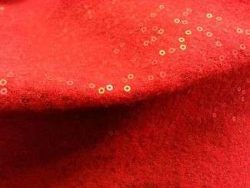 LAINE BOUILLIE PAILLETEE ROUGE