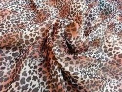 COUPON 3 M DE MOUSSELINE POLYESTER LEOPARD