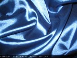 SATIN LYCRA BLEU
