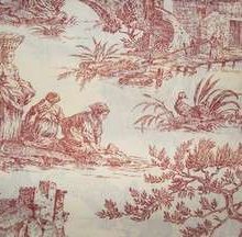 Ref0677_1-1.jpg TOILE DE JOUY ROUGE - BORDEAUX