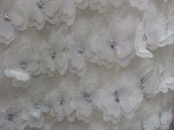 MOUSSELINE FANTAISIE A FLEURS