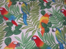 TISSU AMEUBLEMENT FORET EXOTIQUE VERT