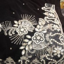 COUPON VELOURS BRODEE PERLEE NOUVELLE COLLECTION