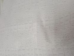 SIMILI CUIR BLANC IMPRIME ALLIGATOR