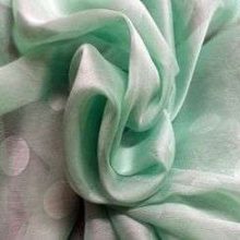 acheter_du_tissu_790-1.jpg MOUSSELINE CHANGEANTE VERTE A POIS