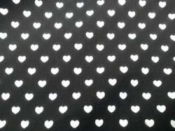 COTON NOIR IMPRIME COEUR