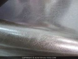 SIMILI CUIR ARGENT EPAIS