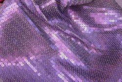 PAILLETTES VIOLETS SUR JERSEY