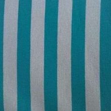 JERSEY RAYURE BLEU TURQUOISE