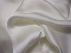 SATIN DE SOIE BLANC