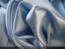 SATIN LYCRA BLEU CIEL