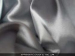 SATIN LYCRA GRIS ARGENT