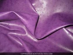 SIMILI CUIR VIOLET IMPRIME