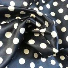 tissuac36.jpg TISSUSA POIS POLYESTER MARINE POIS BLANCS