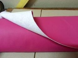 TISSU SIMILI CUIR ROSE FUCHSIA EPAIS