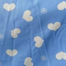 tissuah60.jpg COTON IMPRIME COEUR BLEU