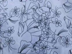 TISSU LIN BLANC BRODE 02