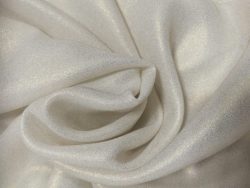 TISSU MOUSSELINE IRISÉE BLANCHE