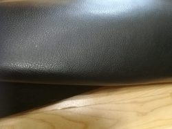 TISSU SIMILI CUIR TRÈS ÉPAIS NOIR